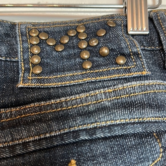 Michael Kors dark denim boot cut low rise jeans - Picture 4 of 12